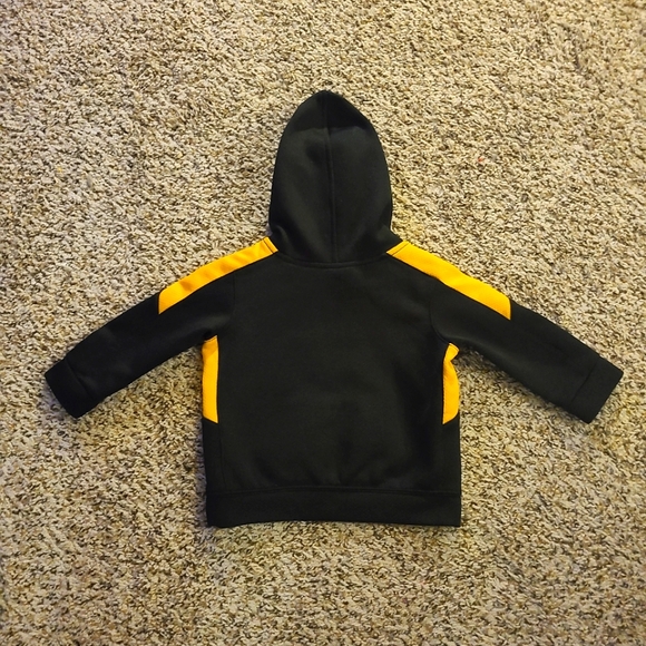 NIKE SIZE 12M BABY Unisex Black/Yellow DRI-FIT Authentic Iowa Hawkeyes HOODIE - Picture 4 of 5